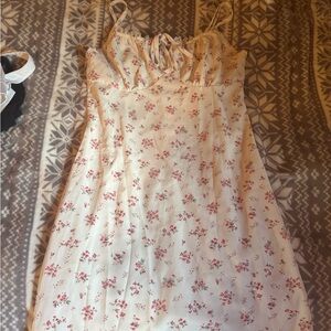 SHEIN Floral Mini Dress - Cream and Pink